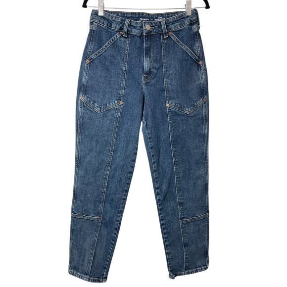 Old Navy Jeans High-Rise O.G. Straight Secret Smooth Pockets Size 8 Stretch - Picture 2 of 6